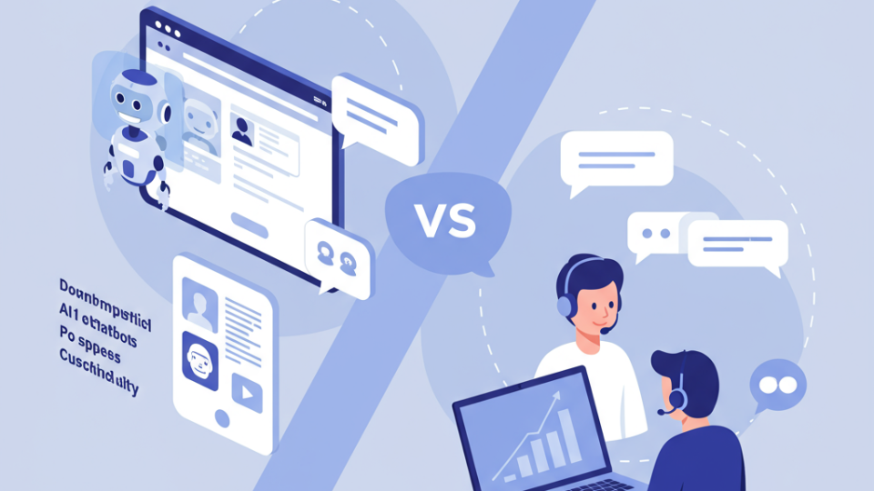 AI Chatbot vs Live Chat for SMBs