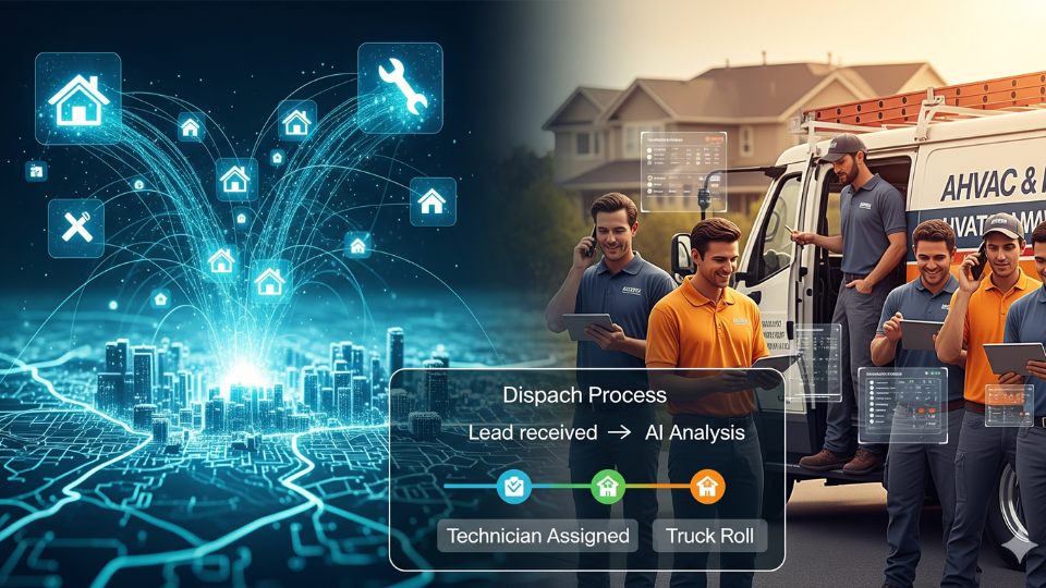 Roofing &#038; HVAC Dispatch: From Lead to Truck Roll with AI