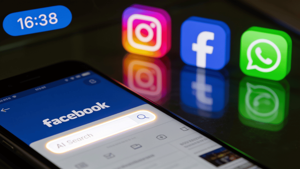 A smartphone screen showing social media interfaces, mirroring the app icon layout